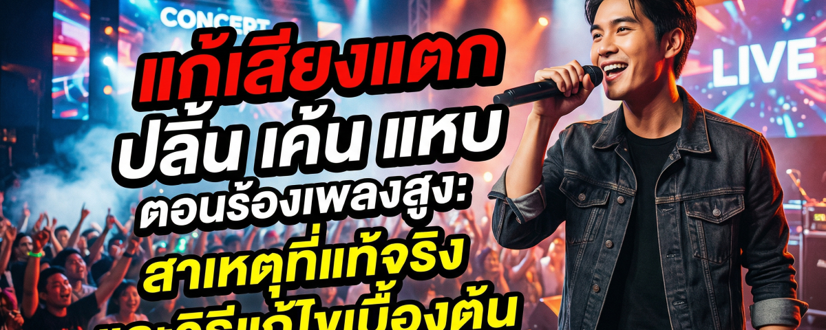 แก้เสียงแตกตอนร้องเพลงสูง