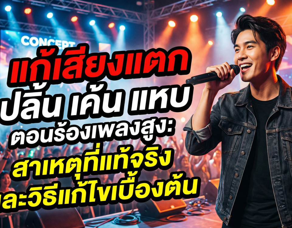 แก้เสียงแตกตอนร้องเพลงสูง