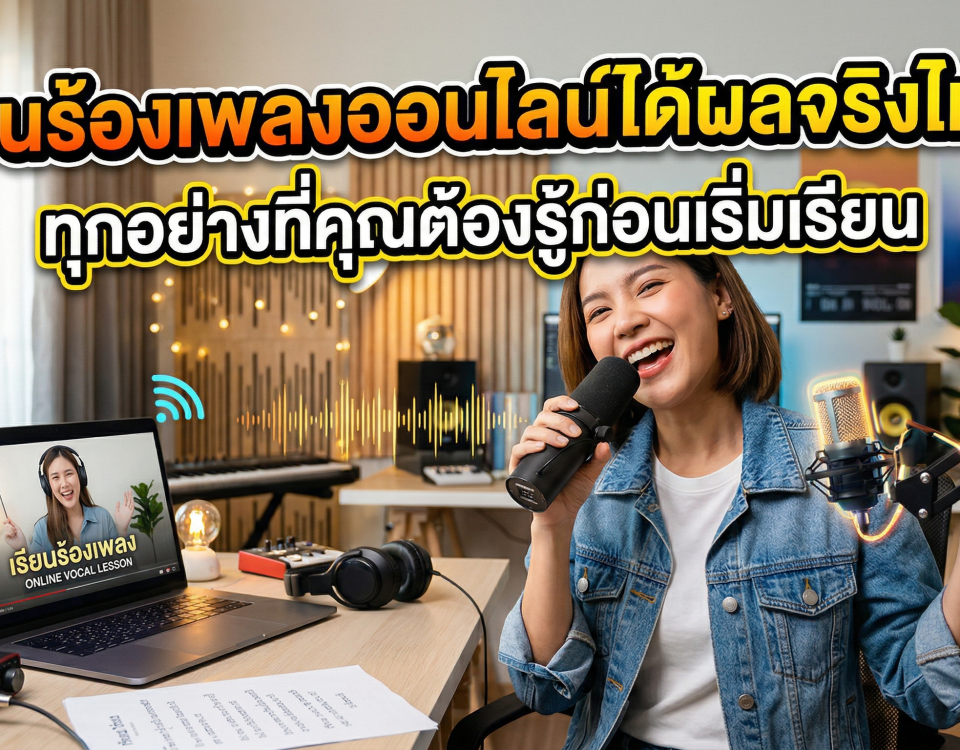เรียนร้องเพลงออนไลน์ได้ผลจริงไหม