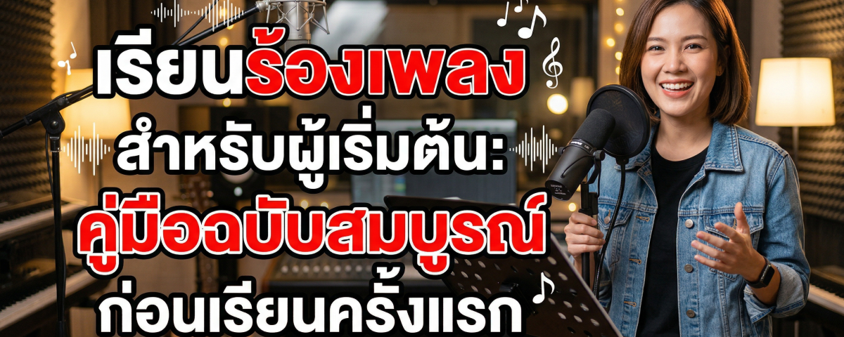 เรียนร้องเพลงสำหรับผู้เริ่มต้น
