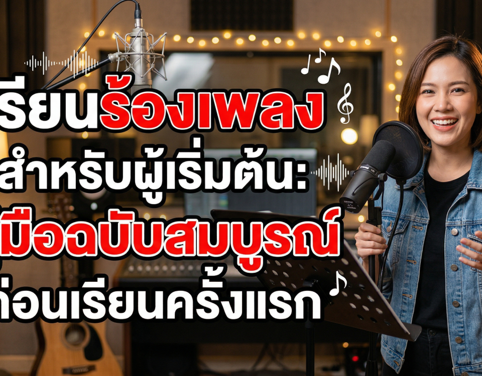 เรียนร้องเพลงสำหรับผู้เริ่มต้น